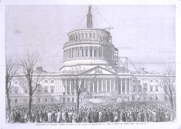 Inauguration of President Lincoln, in Front of the Capitol, at Washington, D.C. (Acc. No. 38.00151.001)