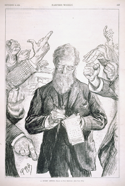 A Stormy Sitting. [Official Reporter of the House of Representatives] (Acc. No. 38.00219.001)