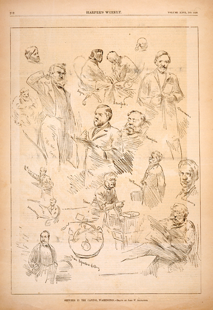Sketches in the Capitol, Washington. (Acc. No. 38.00226.001)