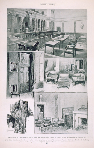 The United States Supreme Court and Its Robing-Room. (Acc. No. 38.00227.001)