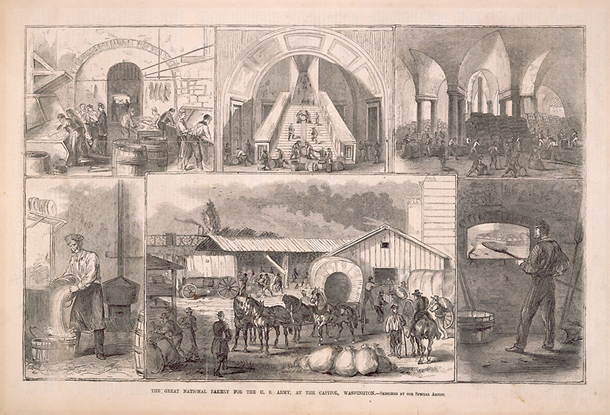 The Great National Bakery for the U.S. Army, at the Capitol, Washington. (Acc. No. 38.00229.002)