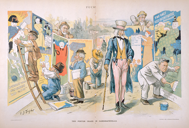 The Poster Craze in Candidateville. (Acc. No. 38.00305.001)