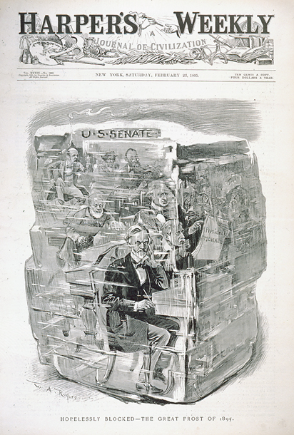 Hopelessly Blocked—The Great Frost of 1895. (Acc. No. 38.00306.001)