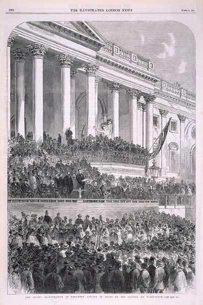 The Second Inauguration of President Lincoln in Front of the Capitol at Washington. (Acc. No. 38.00336.001)