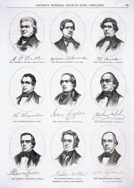 Portraits of United States Senators. (Acc. No. 38.00370.001a)
