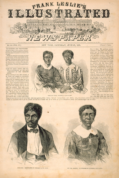 ELIZA AND LIZZIE, CHILDREN OF DRED SCOTT. / DRED SCOTT. / HIS WIFE, HARRIET.