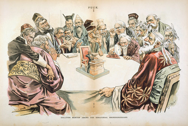 Gulliver Morton Among the Senatorial Brobdignaggians [sic]. (Acc. No. 38.00386.001)