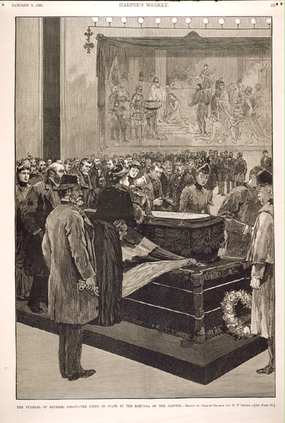 The Funeral of General Logan—Lying in State in the Rotunda of the Capitol.