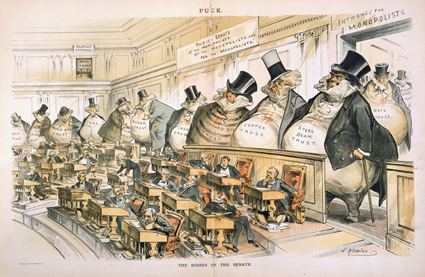 Comparing the Constitutional Process of Taking Office in Political Cartoons