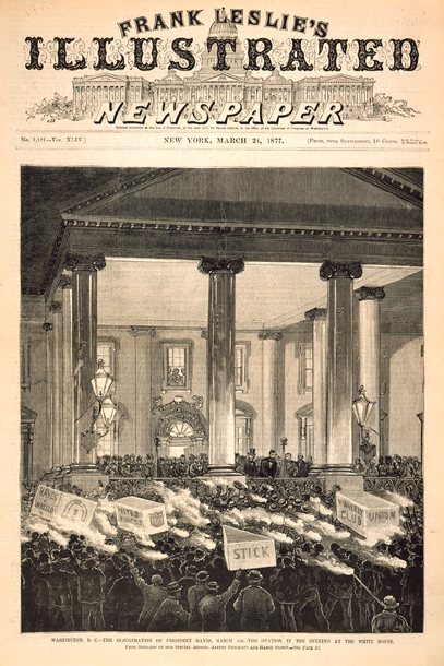 Washington, D.C.—The Inauguration of President Hayes, March 5th—The Ovation in the Evening at the White House. (Acc. No. 38.00398.001)