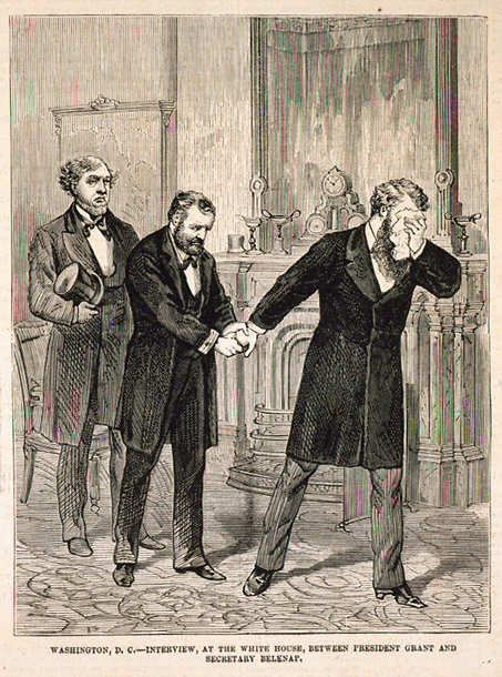 Washington, D. C.â€”Interview, at the White House, between President Grant and Secretary Belknap.