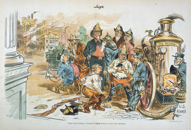 The Senatorial Firemen Talk While the Fire Burns! (Acc. No. 38.00419.001)