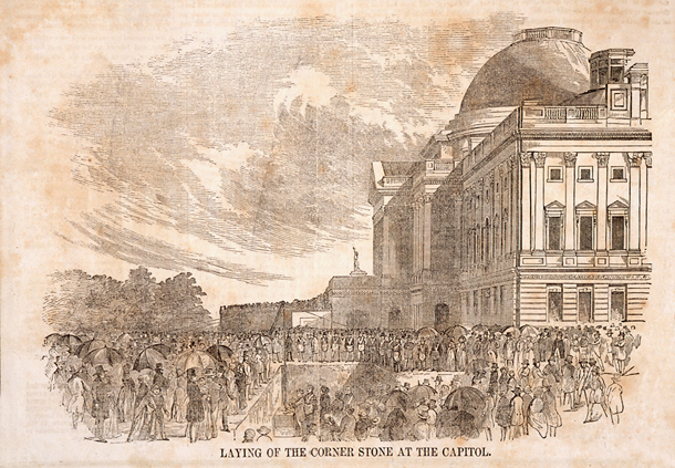 Laying of the Corner Stone at the Capitol. (Acc. No. 38.00427.001b)