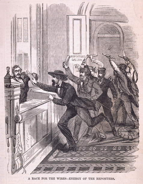 A Race for the Wires—Energy of the Reporters. (Acc. No. 38.00446.001)