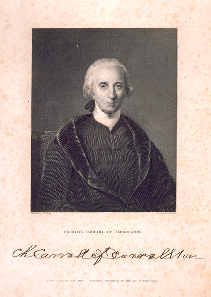 Charles Carroll of Carrollton. (Acc. No. 38.00477.001)