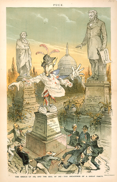 The Ideals of 1863 and the Idol of 1887—The Decadence of a Great Party. (Acc. No. 38.00654.001)