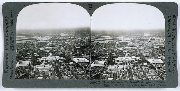 The Nation's Pride—Washington, Capitol City of the United States, from an Airplane. (Acc. No. 38.00708.001)