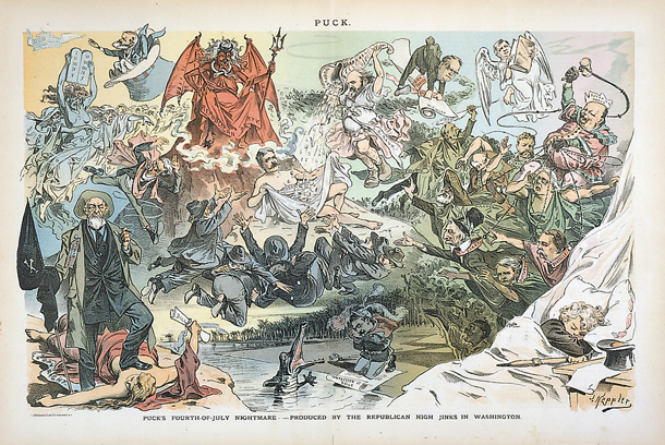 Puck's Fourth-of-July Nightmare—Produced by the Republican High Jinks in Washington. (Acc. No. 38.00749.001)