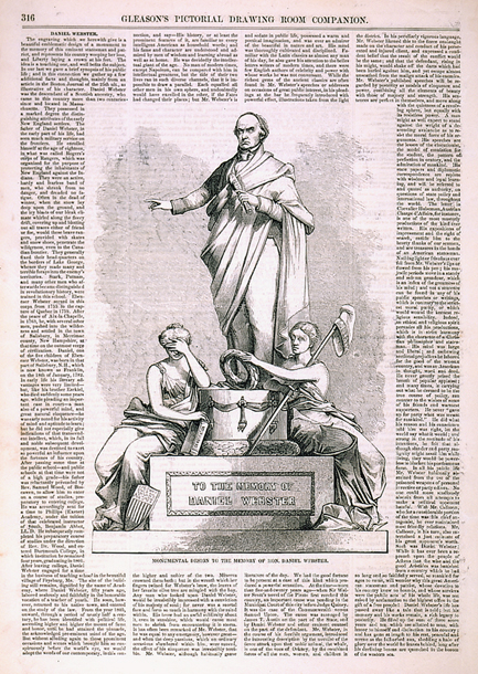 Monumental Design to the Memory of Hon. Daniel Webster. (Acc. No. 38.00758.001)