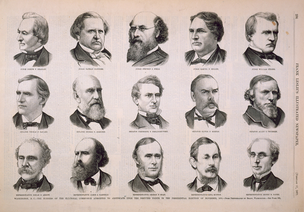 Washington, D. C.—The Members of the Electoral Commission Appointed to Adjudicate upon the Disputed Points in the Presidential Election of November, 1876. (Acc. No. 38.00762.001)