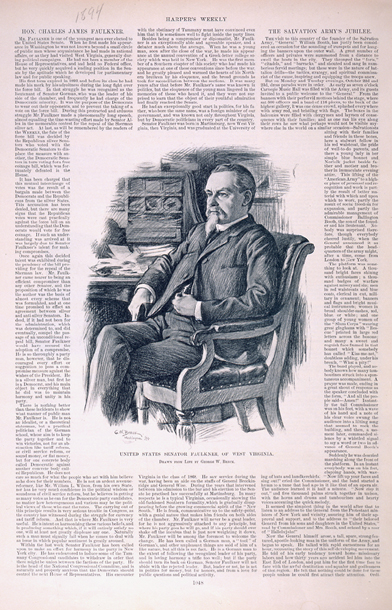 United States Senator [Charles James] Faulkner, of West Virginia (Acc. No. 38.00810.001)