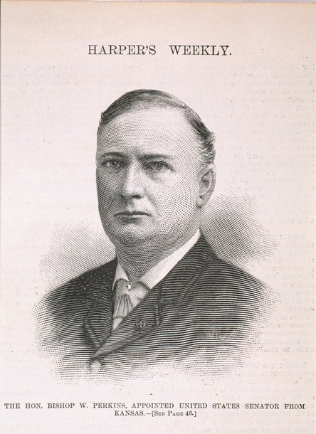 The Hon. Bishop W. Perkins, Appointed United States Senator from Kansas. (Acc. No. 38.00819.001)