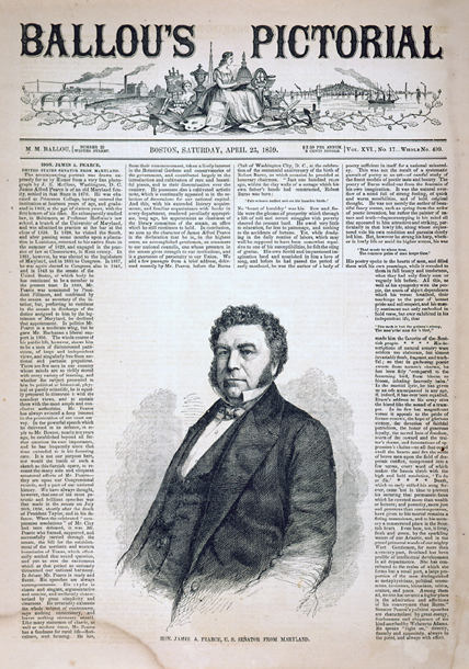 Hon. James A. Pearce, U.S. Senator From Maryland. (Acc. No. 38.00824.001)
