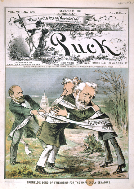 Garfield's Bond of Friendship for the Unfriendly Senators. (Acc. No. 38.00832.001)