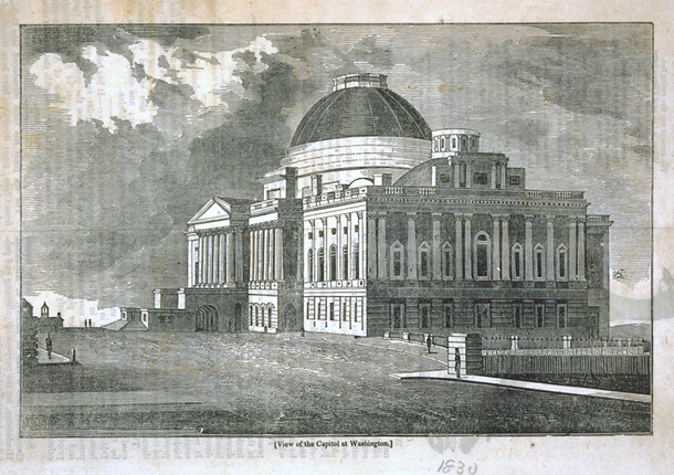 View of the Capitol at Washington.