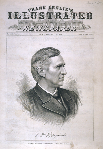 Gallery of Possible Presidential Candidates.  No. 7— Hon. Thomas F. Bayard, United States Senator from Delaware. (Acc. No. 38.00860.001)