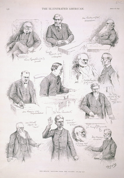 Our Senate: Sketches from the Gallery. (Acc. No. 38.00870.001)