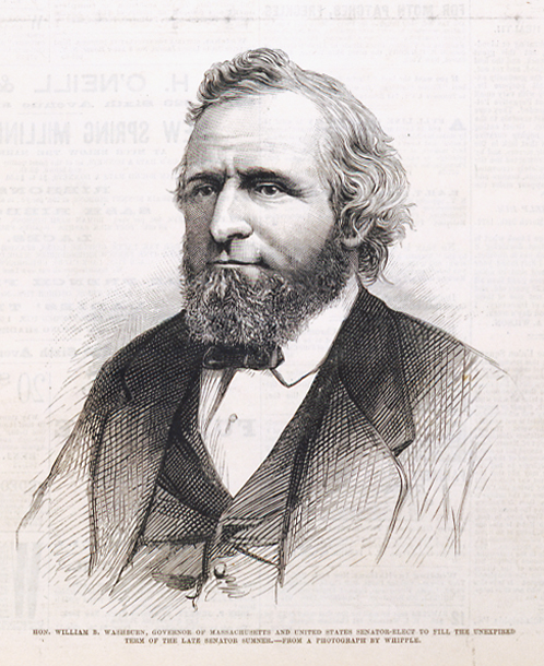 Hon. William B. Washburn, Governor of Massachusetts and United States Senator-Elect to Fill the Unexpired Term of the Late Senator Sumner. (Acc. No. 38.00897.001)