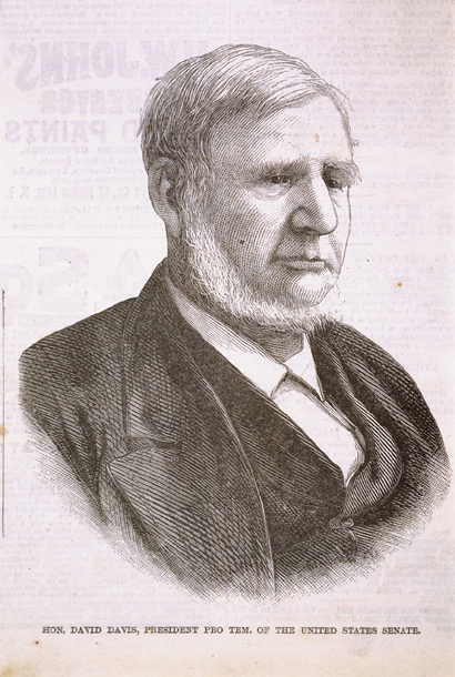 Hon. David Davis, President Pro Tem. of the United States Senate. (Acc. No. 38.00900.001)
