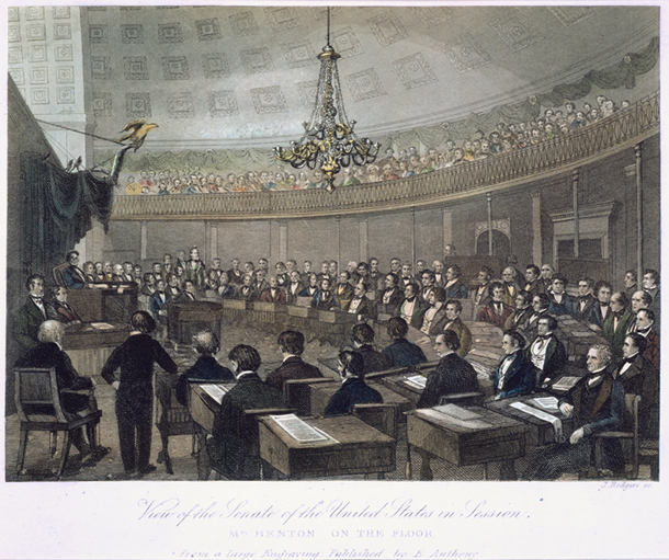 View of the Senate of the United States in Session.