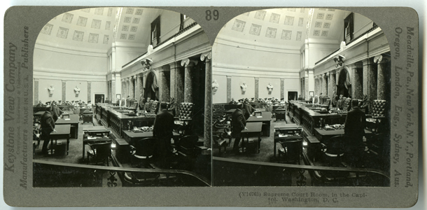 Image: Supreme Court Room, in the Capitol.  Washington, D.C. (Cat. no. 38.01038.001)