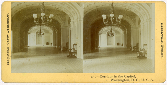 Image: Corridor in the Capitol, Washington, D.C., U.S.A. (Cat. no. 38.01051.001)