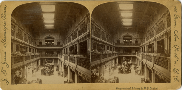 Image: Congressional Library in the U.S. Capitol. (Cat. no. 38.01060.001)