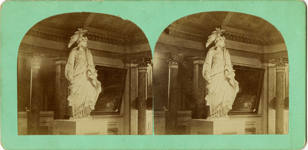 [Plaster model of] The Statue of Freedom upon the dome of the U.S. Capitol. (Acc. No. 38.01117.001)