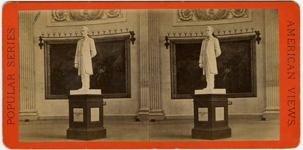 Statue of A. Lincoln in the Rotunda of the Capitol. (Acc. No. 38.01122.001)