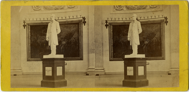 Statue of A. Lincoln in the Rotunda of the Capitol. (Acc. No. 38.01124.001)