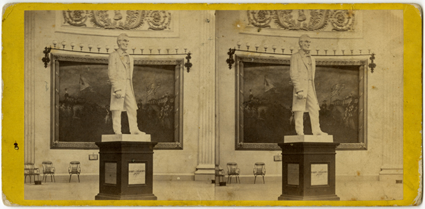 Image: Statue of A. Lincoln in the Rotunda of the Capitol.(Cat. no. 38.01136.001)