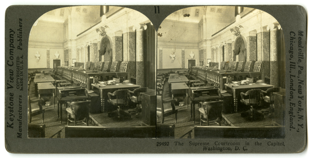 The Supreme Courtroom in the Capitol, Washington, D.C. (Acc. No. 38.01138.001)