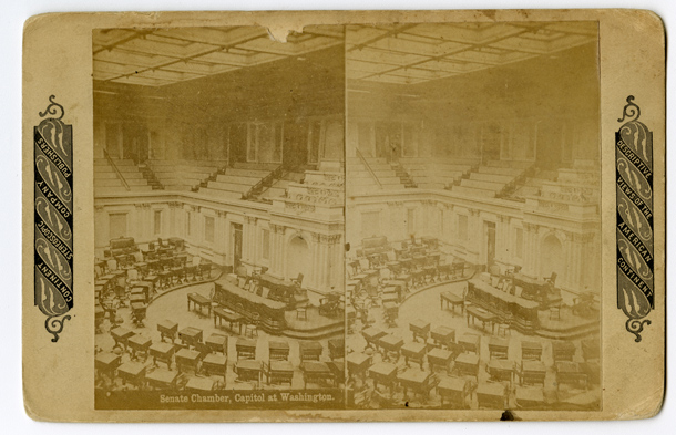 Image: Senate Chamber, Capitol at Washington. (Cat. no. 38.01140.001)