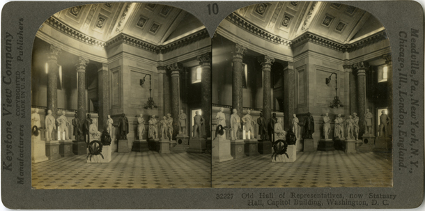 Image: Old Hall of Representatives, now Statuary Hall, Capitol Building, Washington, D.C.(Cat. no. 38.01142.001)
