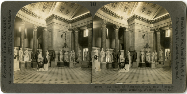 Image: Old Hall of Representatives, now Statuary Hall, Capitol Building, Washington, D.C.(Cat. no. 38.01142.002)
