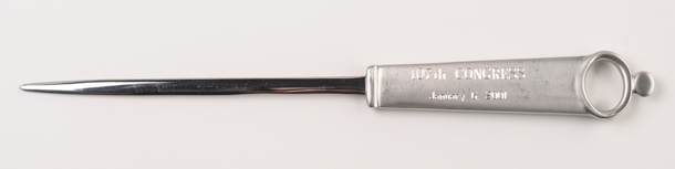 Image: Letter Opener, Joint Session to Count Electoral Ballots, 107th Congress(Cat. no. 55.00004.000)