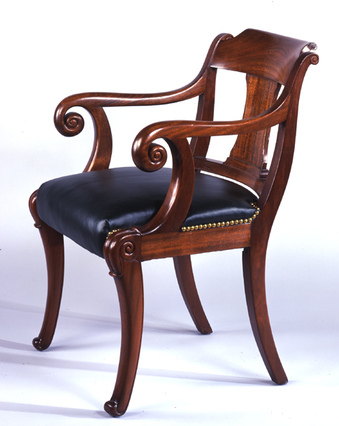 Russell Senate Office Building Square Arm Chair