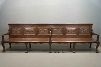 Senate Reception Room Bench After Restoration