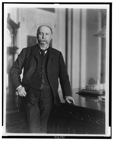 Vice President Hobart in the Vice President's room, 1898-1899 ca.
