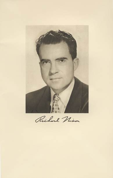 Image of the Vice President from the invitation for the 1953 Presidential Inauguration.